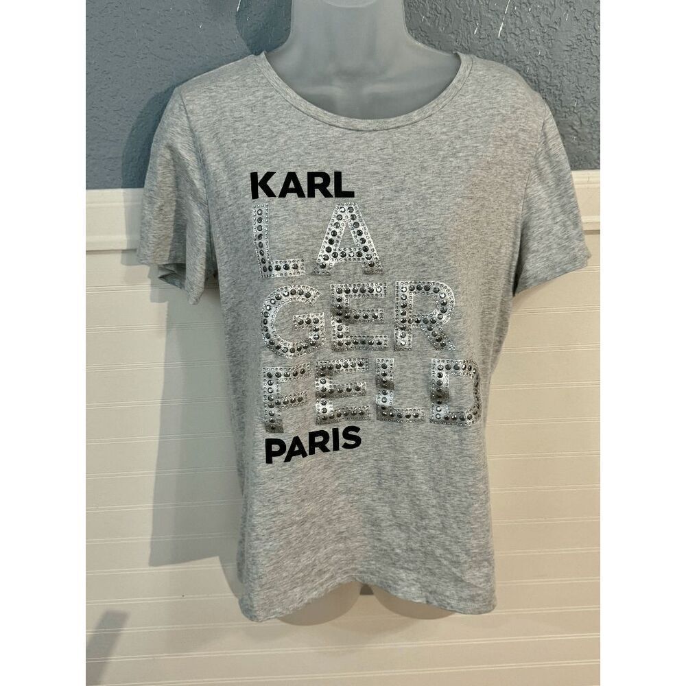 Karl Lagerfeld Paris Embellished T-Shirt